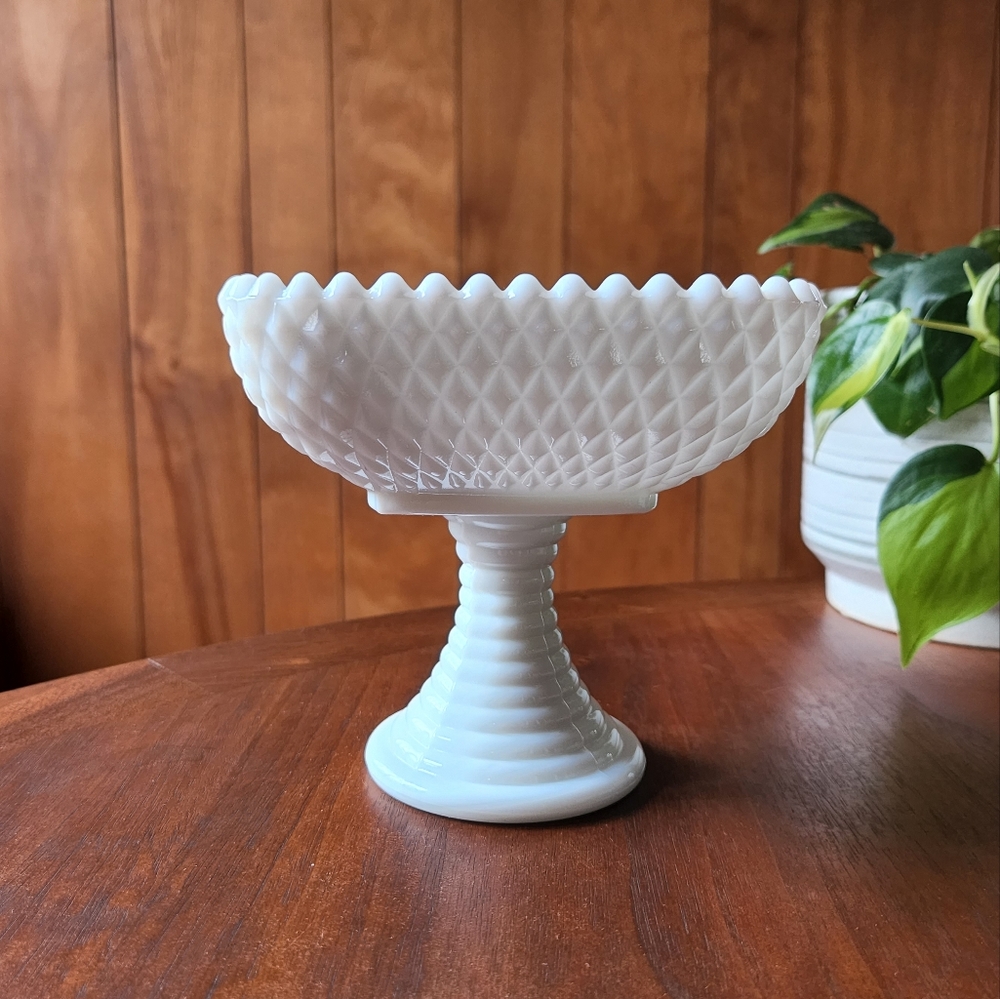 Fenton Milk Glass Candy Dish